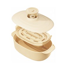 Mostrin 다용도 실리콘 찜기 전자레인지용기 생선 촉촉 찜기, 1개, 옐로우