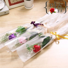 비누 꽃다발 한송이 장미 입학식 로즈데이 선물 어버이 데코 발렌타인데이 화이트데이 인테리어 스승의날