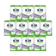 휴그린 국산 안심 위생 깔개매트 100매 60x75cm 성인 어른 아기 애견 방수 기저귀갈이대, 10개, 10개입