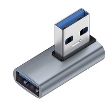 PC 노트북 플러그 변환용 USB 커넥터 수 암 직각 익스텐션 어댑터 90 도 상향 엘보 10Gbps 3, C, 1개