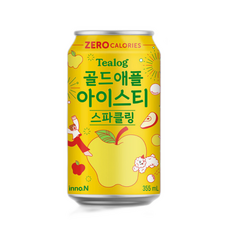골든싸이]티로그_골드애플아이스티스파클링제로355ml12개, 355ml, 24개