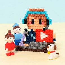 직업 디폼 블록 만들기 diy 진로 체험 교육 놀이 키트 초등 수업 교구 재료 블록, 10개, 유튜버