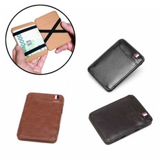 골프 요술 지갑 반지갑 현금 돈 내기 라운딩 지폐 남자 머니 클립, 다크브라운, 1개