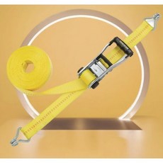 스마트스트랩스 27피트 라쳇 스트랩 노란색 10000 lbs 파단 강도 3333 안전 작업 하중 중량 운송 상업용 타이 다운 대형 장비 트랙터 차량 등 안전하게 운반 미국내수용, 27' 10000 lb_더블 J-후크