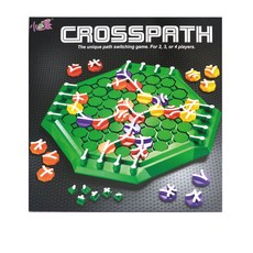 CROSSPATH 獨特路徑切換遊戲，適合 2、3 或 4 位玩家, 綠色, 1個