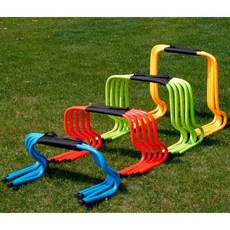 미니 허들 훈련 스텝 육상 높이뛰기 체육용품 축구 민첩성, 1개, 3. 15cm 허들 (노란색) 5개