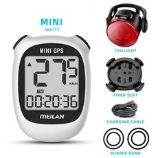 무선 자전거 속도계 GPS 거리 측정기 블루투스 어플 호환 Meilan M3 MINI 컴퓨터 속도 고도 DST 주행 흰색 청소년 사이클링, 5) MINI group B, 1개