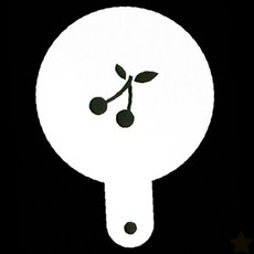 케이크 데코레이션 체리 문양 스텐실 틀 홈베이킹 디저트 장식 도구 카페 제과, 1개, 상세페이지 참조