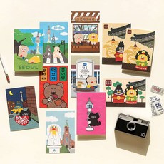 서울타워그림선물 기념엽서 Brunch Brother 엽서 코리아 서울기념품 카드, 브런치 코리아