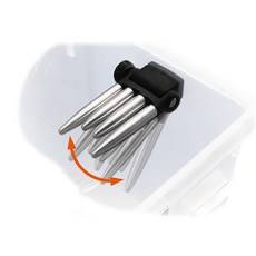 프록스 원터치 빙어 분리 아이언 크로우 나사 고정식 PX8302ICNK, 1개