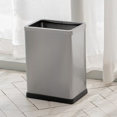 패블러스 시티맨 10리터 사각 스텐 쓰레기통, 시티맨 오픈 스텐 10리터, 1개