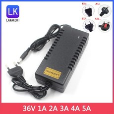 전원 어댑터 공급 변압기 LED 조명 스트립용 AC 100-240V to DC 36 V 1A 2A 3A 4A 5A 볼트 1 개, 1개