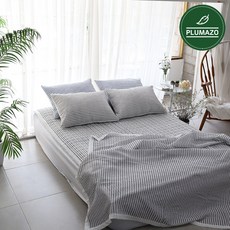 플루마즈오 여름 시어서커 홑이불 세트