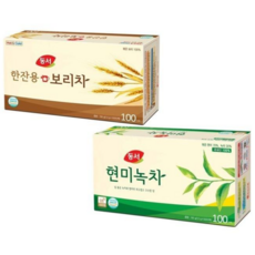 동서 한잔용 보리차 100T + 현미 녹차 100T