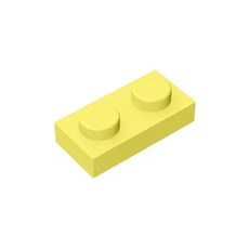 1X2 호환블록 3023 28653 6225 모델 호환 3개입 1세트, 033 Bright Light Yellow