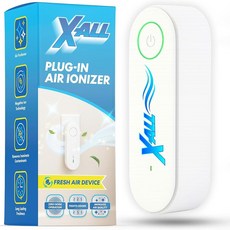 X-All Air Ionizer 미니 공기 청정기 - 침실 가정 사무실용 플러그인 공기 청정기 - 애완 동물 요리 쓰레기 및 연기로부터 공기를 상쾌하게 합니다
