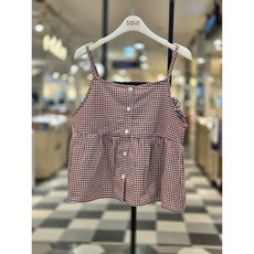 소이 NC경산점 26년 여름 초등 중등 주니어 여아 스크런치 고방 체크 뷔스티에 26M5653