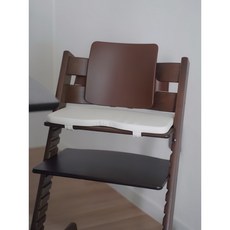 호환 스토케 트립트랩쿠션 하이체어 매트 방수 방석, 크림화이트