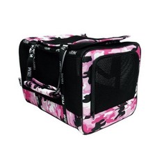 WILL 全透氣網寵物包 WB-02M/WB-03M 多款可選 立體三層透氣網 寵物外出便攜包, 迷彩粉, 1個