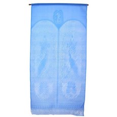 베란다 발코니 창문 커텐 문발 100x203cm 블루 식당 가리개 식당발 공간분리