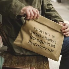 남자클러치백손가방 빈티지클러치백 복고풍 왁스캔버스