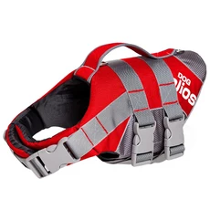 JANPET 반려견 구명조끼 수영복 반려동물 코트 여름 안전복, 02 M, 03 red