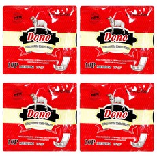 도노 수컷 기저귀 M 강아지 매너 패드, 중형, 4개, 10개입