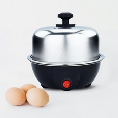 맘쿡 올스텐 계란찜기 에그쿠커 1단 7구 달걀조리기 스팀기, 스텐계란찜기(1단)
