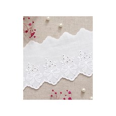 퀼트스타 리본부케 면자수레이스_화이트 151, 1개, 화이트