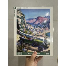 New York Puzzle Company 海邊駕車 1000片 拼圖, 如圖所示, 1個, 1個