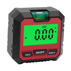 shangren 드릴링 기계 목공용 미니 디지털 각도기 측정 도구, 60x30x55mm, ABS 플라스틱, 레드 B, 1개