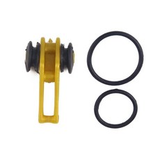 DELYSIA 킹 후크 미끼 및 플라스틱 낚싯대 행거, 02 yellow10pcs