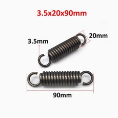 익스텐션 장력 스프링 와이어 직경 3.5mm 용수철 스틸 듀얼 후크 OD 20mm 길이, 01 3.5mm, 04 3.5x20x130mm 1pcs