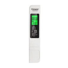 TDS & EC 水質檢測筆 三合一, 1個, 旅行安心水質筆-白色