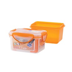 闔樂泰 酷鮮雙子星微烤保鮮盒520ml, 透明, 1個