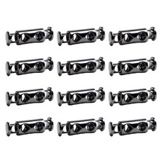 힐올 끈조절 스토퍼, 1개, 건메탈 블랙