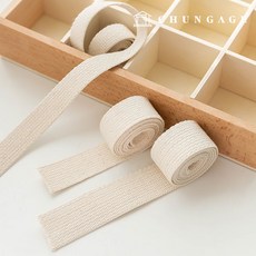 면 웨빙 끈 웨이빙끈 에코백 20mm 내츄럴, 1개