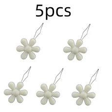 노인용 쉬운 바느질 바늘 장치 꽃 모양 실 꿰기 가죽 공예 도구 바느질 바느질 바느질 액세서리 1PC, 08 White-5pcs