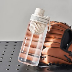 耐高溫運動水瓶 附茶隔 簡約隨手杯, 1個, 白色 750Ml