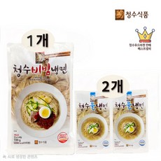 청수 프리미엄 쫄깃한 비빔냉면 720g x 1개(4인분) 물냉면 720gx 2개(8인분)소스포함, 3개