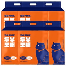 네네린도 집사픽 고양이 두부모래, 1세트, 60L, 10.  가는입자_녹차향
