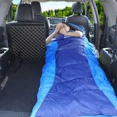 汽車改床非充氣木闆折疊車載旅行床墊，適用於SUV轎車後排三廂，提供舒適睡眠體驗, 單獨單人車載睡袋1.1kg-不含牀