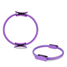 LAVIDA嚴選 健身圈 瑜珈環 健身環 魔力圈 普拉提圈 瑜珈 伸展 拉伸環 健身, 1個, 紫色