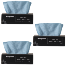 극세사 다용도 뽑아쓰는 빨아쓰는 일회용 행주, 3세트, 20개, 블루