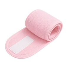아띠꼴로 딱 붙어 세안 헤어밴드 세면 세수 찍찍이 머리띠 2개1세트, 클린분홍, 1개