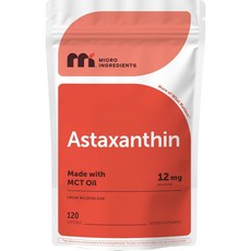 Micro Ingredients Astaxanthin 12mg with MCT Oil 120 Softgels, 3세트, 120정