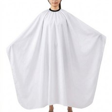 리드살롱 청담 고급 실크 염색보 커트보 미용실 메이크업 가운 대형, 1개, 화이트