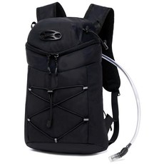 Wotony 경량 단열 백팩 가방 데이팩 하이킹 트레일 러닝 사이클링 레이스 마라톤용 여성 남성용 블랙 블래더 없음 176354