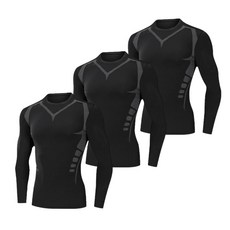 서브22 남성 헬스 긴팔 이너웨어 기능성 상의 3장세트