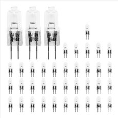 40pcs G4 12V 20W 할로겐 램프 G4 12V 전구 삽입 비드 크리스탈 램프 할로겐 전구 20W 12V 할로겐 전구, G4, 투명한